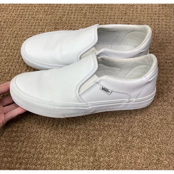 Vans Classic Slip On white leather sneakers - Picture 2 of 5